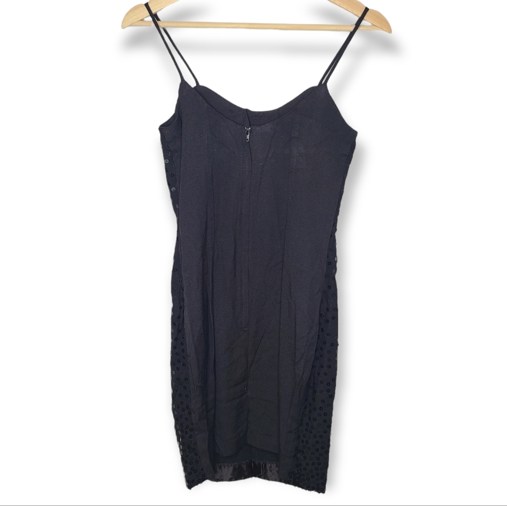 Vintage Jessica McClintock Gunne Sax 90s Sequin Slip Dress - Picture 2 of 8